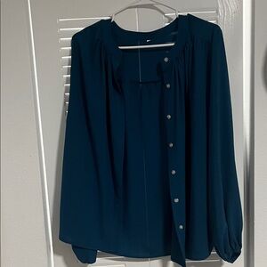 Elegant Teal Blouse